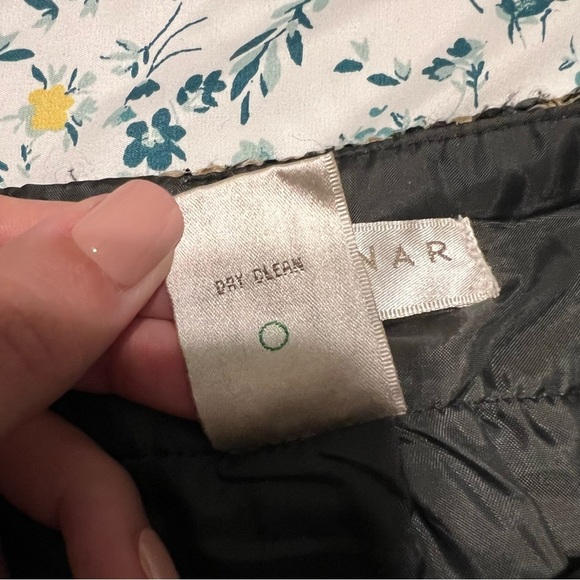 Vintage Tan Kenar Tweed Wool Blend Mini Skirt Size 2 Lined Academia Preppy - Picture 7 of 7